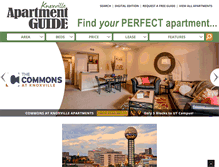 Tablet Screenshot of knoxvilleapartmentguide.com